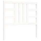 Bed Frame without Mattress White 100x200 cm Solid Wood Pine 3193912