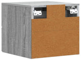 Wall-Mounted Bedside Cabinet Grey Sonoma 33 x 34.5 x 40 cm 897967