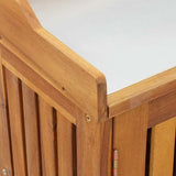 Garden Cabinet Natural 78 x 36.5 x 78cm Solid Acacia Wood 42001364