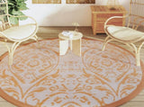 Outdoor Carpet ARAKIL Orange and White 200 cm PP 368508