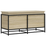 Storage Box with Lid Sonoma Oak 100x40x51.5 cm Engineered Wood 848805
