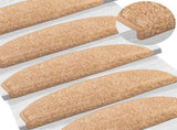 Self-adhesive Stair Mats 15 pcs Gold 80 x 24.5 x 3.5 cm 42038660