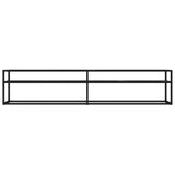 TV Cabinet Black Marble 200x40x40.5 cm Tempered Glass 331729