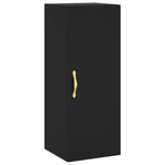 Highboard Black 34.5x34x180 cm Engineered Wood 3198962