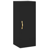 Highboard Black 34.5x34x180 cm Engineered Wood 3198962