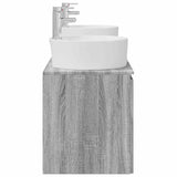 Bathroom Cabinet Set 3 pcs Grey Sonoma 49.5 x 44.5 x 65 cm 3405673