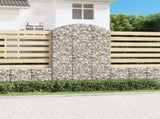 Arched Gabion Basket 150x30x200/220 cm Galvanised Iron 153450