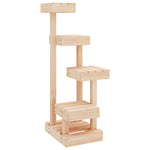 ZNTS Cat Tree 45.5x49x103 cm Solid Wood Pine 824648