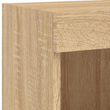 6 Piece TV Wall Units with LED Sonoma Oak Engineered Wood 3216688