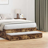 Bed Drawers Smoked Oak 120 x 36.5 x 16.5 cm Engineered Wood 866943