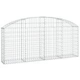 Arched Gabion Basket 200x30x80/100 cm Galvanised Iron 153464