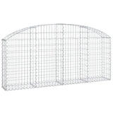 Arched Gabion Basket 200x30x80/100 cm Galvanised Iron 153464