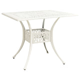 Bistro Set White Cast aluminium 5 Piece Set Durable Bistro Set 3070615