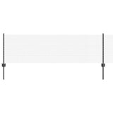 Welded Wire Fence with Post 100 x 0.6 m PVC-Coated Steel Grey 3336656
