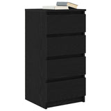 Sideboard Black Oak 37.5x35x76 cm Engineered Wood 861752