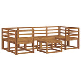Outdoor Sofa Set 7 pcs Natural Solid Acacia Wood 3366062