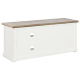 TV Cabinet White 90x30x40 cm Wood 249879