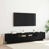 TV Cabinet 2 pcs Black 200 x 35 x 40 cm Engineered wood 3333063