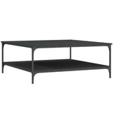 Coffee Table Black 100x100x40 cm Engineered Wood 832843