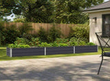 Raised Garden Bed Anthracite 240 x 40 x 24 cm Galvanised Steel 8006334