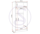 ZNTS Malvern 2 Door Wardrobe 100-101-171