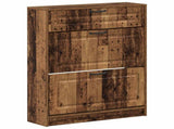 Shoe Cabinet UTRECHT 78 x 24 x 100 cm Engineered Wood Old Wood 897763