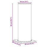 Chimney Head Extension Silver 29 x 29 x 50 cm Stainless Steel 42008441