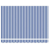 Retractable Awning Manual Blue and White 300x250 cm Fabric 3329911