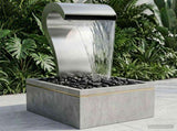 Garden Waterfall Stainless Steel 304 54.5 x 34 x 83 cm Silver 42040591