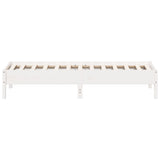 Bed Frame without Mattress White 90x190 cm Single Solid Wood Pine 842727