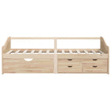 3-Seater Day Bed without Mattress Solid Pinewood 90x200cm 322169