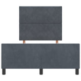 ZNTS Bed Frame Dark Grey 120x200 cm Velvet 3345000
