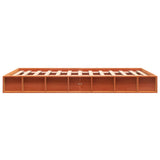 Bed Frame without Mattress Wax Brown 140x190 cm Solid Wood Pine 844436