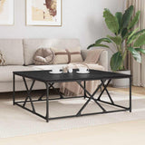 Coffee Table Black Oak 100 x 100 x 40 cm Engineered Wood 882771