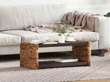 Coffee Table Natural 70 x 35 x 35 cm Solid Mahogany Wood 42011579