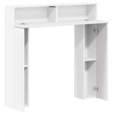 Fireplace Surround High Gloss White 102 x 18 x 100.5 cm 8006610