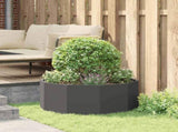 Planter Black 90 x 90 x 35 cm Steel 883731