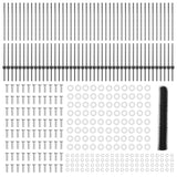 Welded Wire Fence 100 x 1.2 m PVC-Coated Steel Grey 3336936