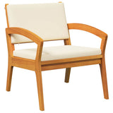 Garden Chair with Cushion 2 pcs Oil Natural Solid Acacia Wood 4106465