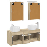 Bathroom Furniture Set 5 pcs Sonoma Oak 3407033