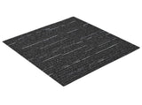Carpet Tile Striped Black 50 x 50 cm 20 pcs PP and Bitumen 42032481