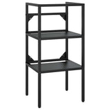 338487 Bathroom Washbasin Frame Black 40x38x83 cm Iron