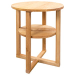 ZNTS Side Table 40x50 cm Solid Oak Wood 247044