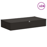 Storage Box 24 pcs Anthracite 90 x 48 x 15 cm Non-woven fabric 42024595