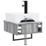 Wall-Mounted Wash Basin Grey Sonoma 40 x 41 x 39 cm 890204