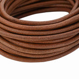 Leather Cord Light Brown 5 mm x 50 m Leather 42022011