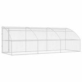 Dog Kennel 3 pcs Silver 6 x 2 x 2 m Galvanised steel 3368337