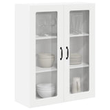 Wall Glass Cabinet LUCCA White 80 x 31 x 100 cm Engineered Wood 885155