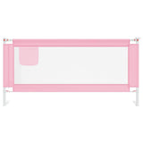 Toddler Safety Bed Rail Pink 190x25 cm Fabric 10205