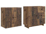 Cabinet Set 2 pcs 66 x 34.5 x 90 cm Engineered Wood 3416401